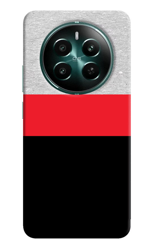Tri Color Pattern Realme 12+ 5G Hard Case Back Cover by Casekaro