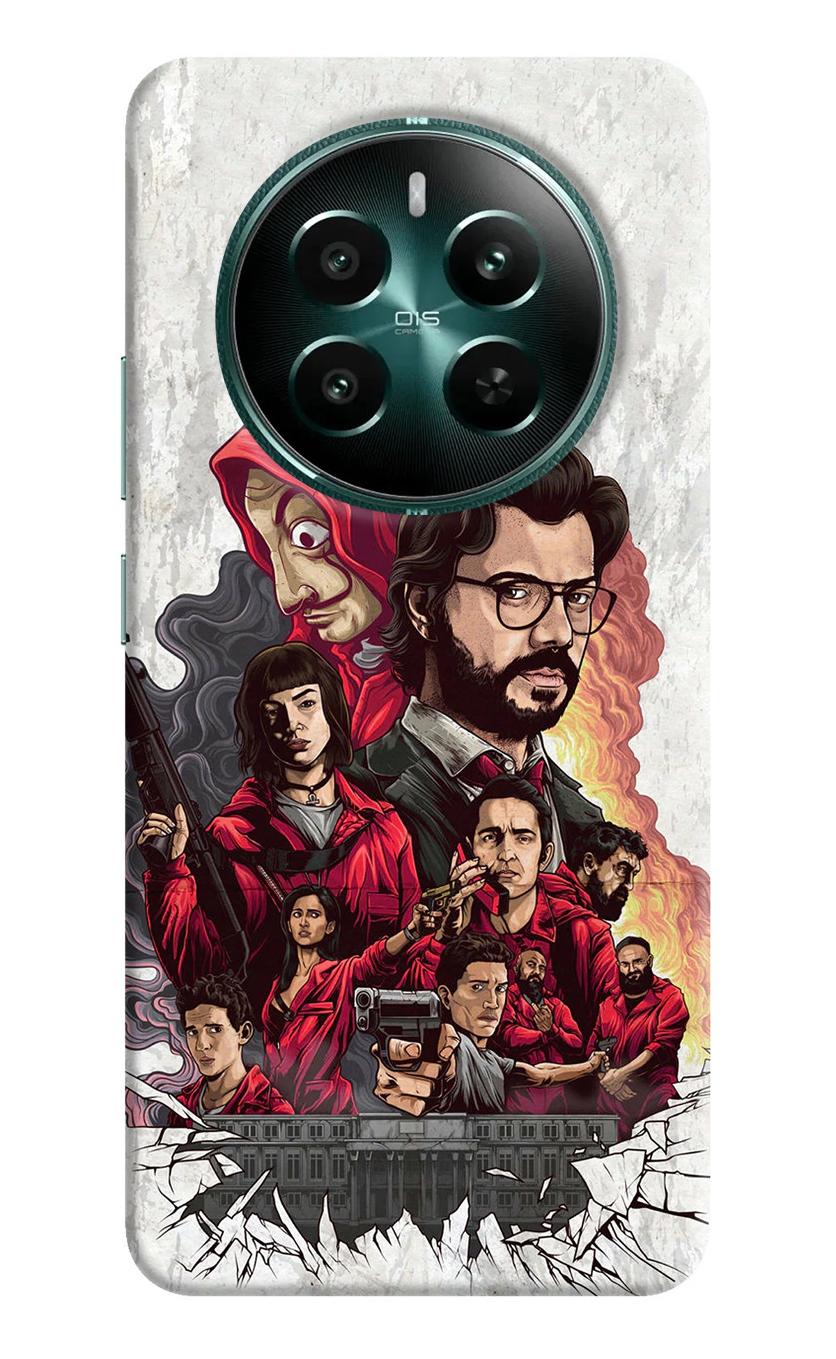 Money Heist Artwork Realme 12+ 5G Back Cover