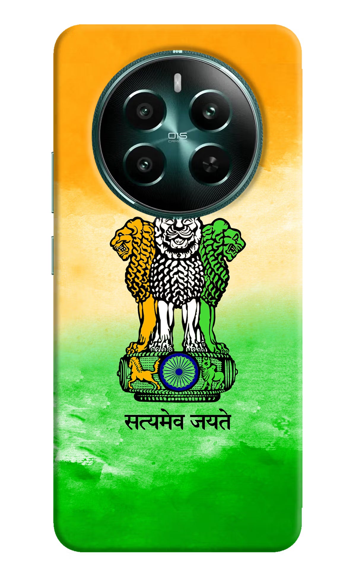 Satyamev Jayate Flag Realme 12+ 5G Hard Case Back Cover by Casekaro