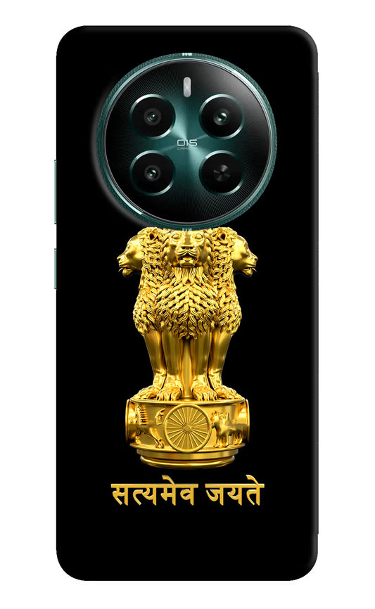 Satyamev Jayate Golden Realme 12+ 5G Hard Case Back Cover by Casekaro