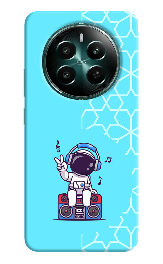 Cute Astronaut Chilling Realme 12+ 5G Hard Case Back Cover by Casekaro