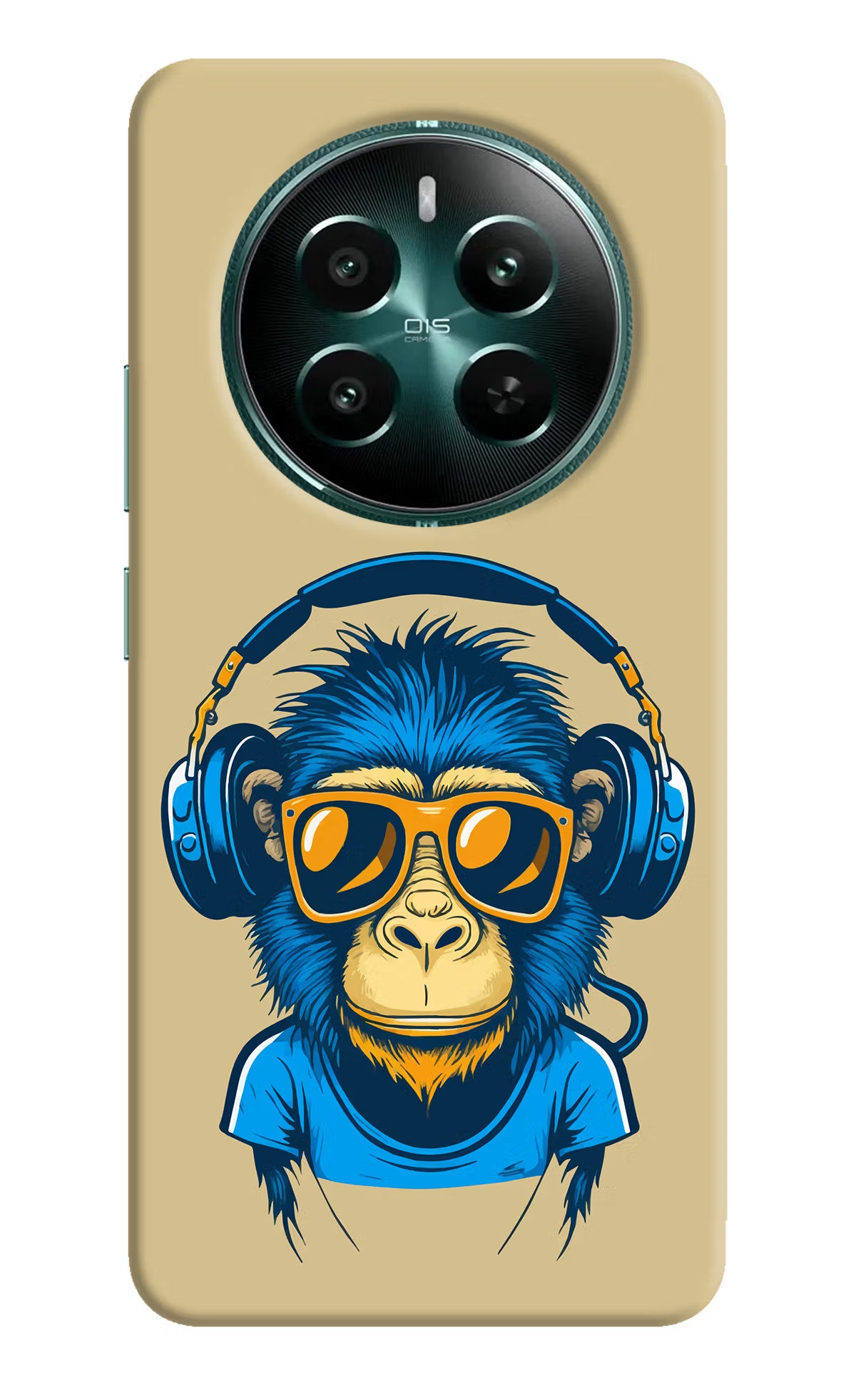 Monkey Headphone Realme 12+ 5G Hard Case Back Cover by Casekaro