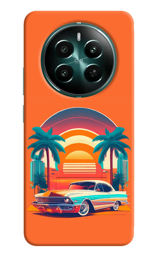 Palm Drive 80s Realme 12+ 5G Hard Case Back Cover by Casekaro