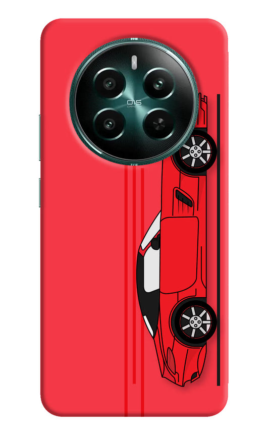 Red Velocity Realme 12+ 5G Hard Case Back Cover by Casekaro