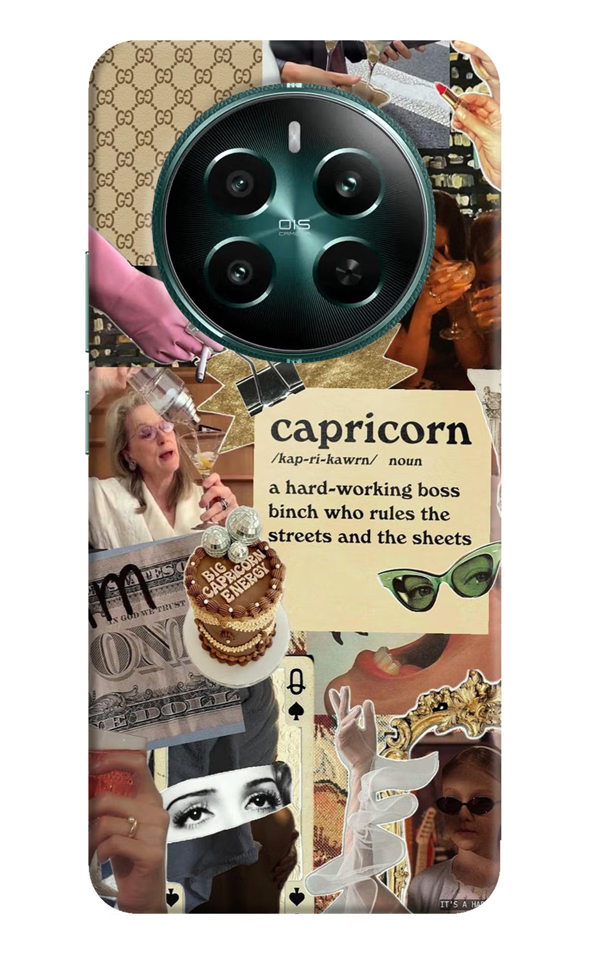 Capricorn Zodiac Realme 12+ 5G Hard Case Back Cover by Casekaro
