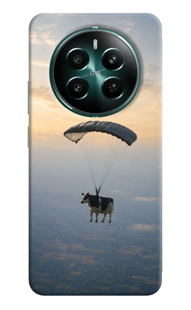 Skydiving Cow Realme 12+ 5G Hard Case Back Cover by Casekaro