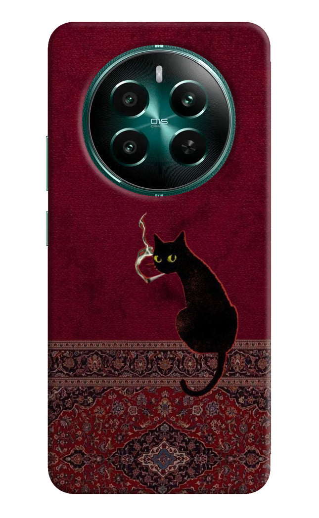 Midnight Cat Realme 12+ 5G Hard Case Back Cover by Casekaro