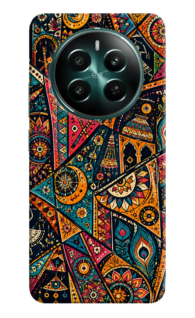 Folk Print Realme 12+ 5G Hard Case Back Cover by Casekaro