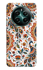 White Mayura Realme 12+ 5G Hard Case Back Cover by Casekaro
