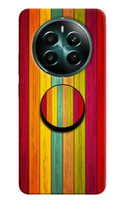 Multicolor Wooden Realme 12+ 5G Pop Case by Casekaro