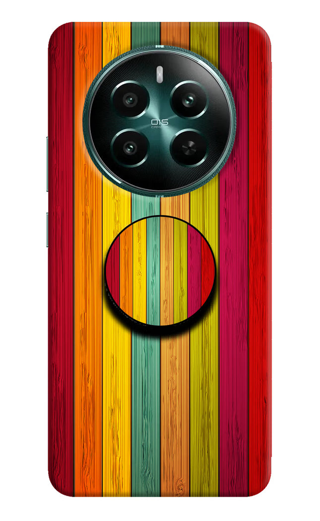 Multicolor Wooden Realme 12+ 5G Pop Case by Casekaro