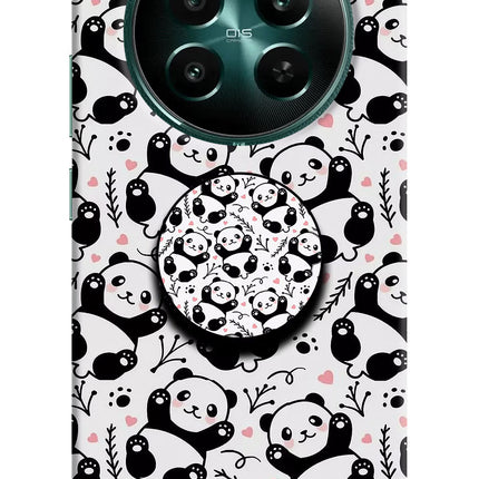 Cute Panda Realme 12+ 5G Pop Case by Casekaro