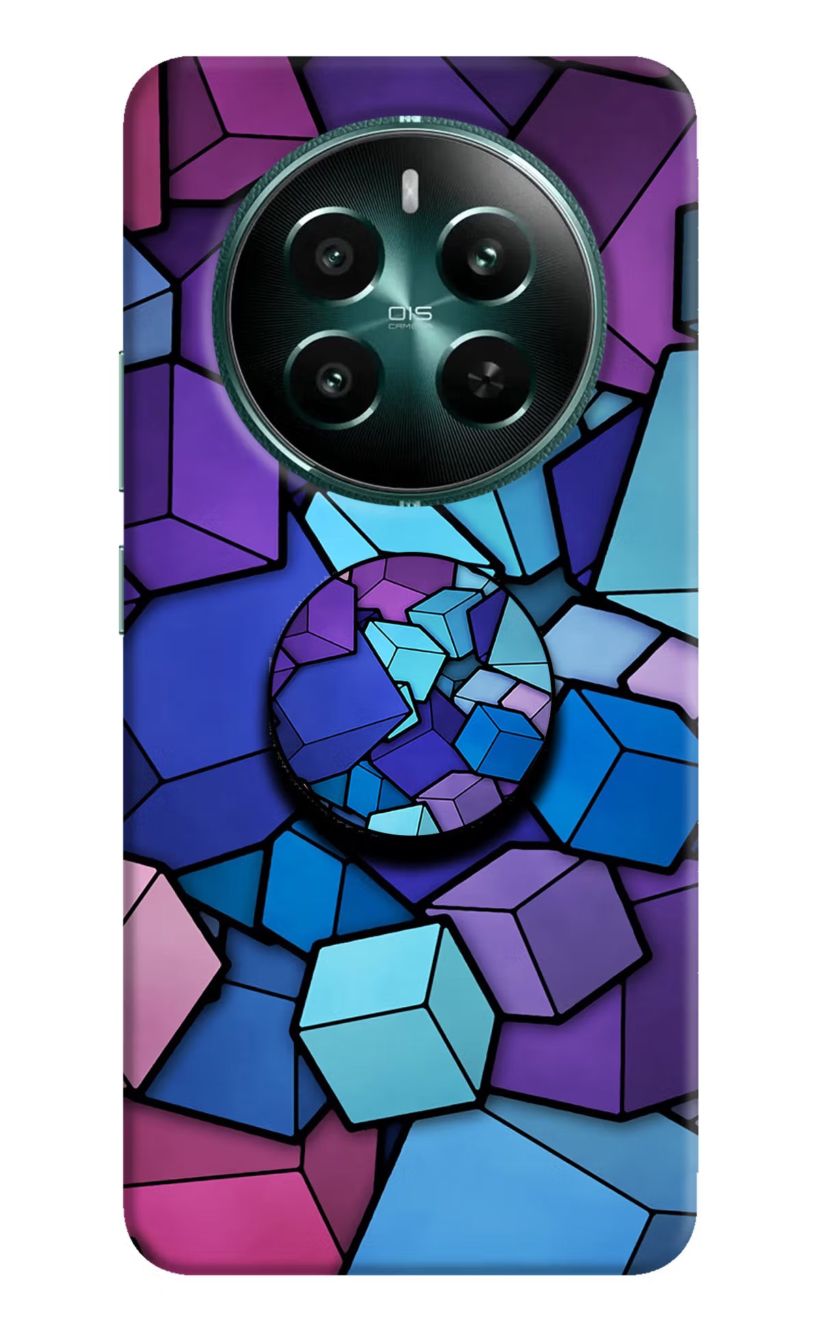 Cubic Abstract Realme 12+ 5G Pop Case by Casekaro