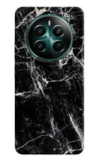 Black Marble Texture Realme P1 5G Hard Case Back Cover by Casekaro