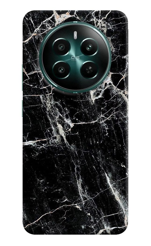 Black Marble Texture Realme P1 5G Hard Case Back Cover by Casekaro