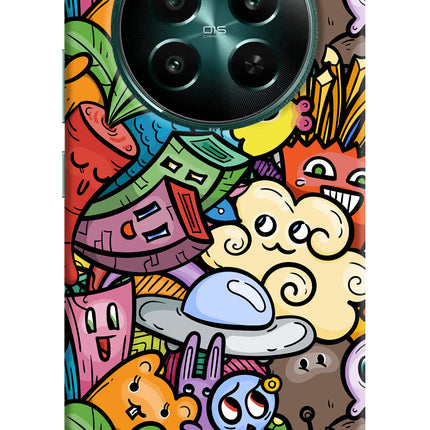 Veggie Doodle Realme P1 5G Hard Case Back Cover by Casekaro