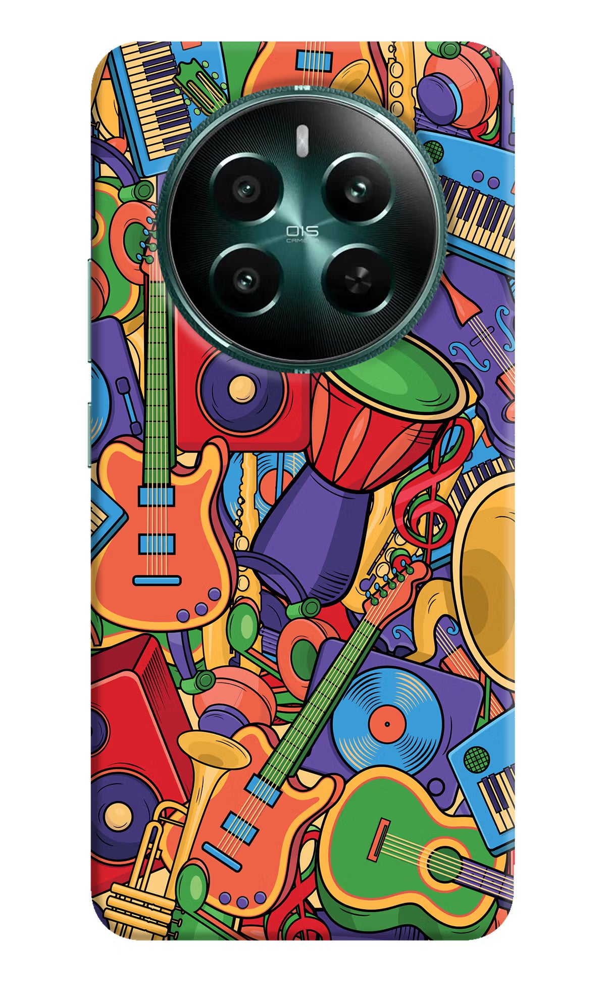 Music Instrument Doodle Realme P1 5G Hard Case Back Cover by Casekaro