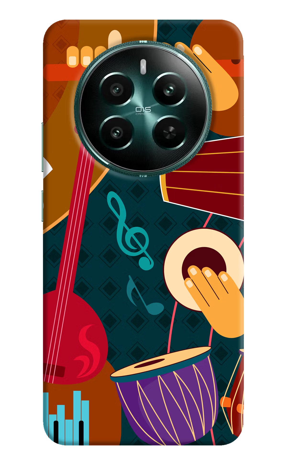 Music Instrument Realme P1 5G Hard Case Back Cover by Casekaro