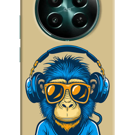 Monkey Headphone Realme P1 5G Hard Case Back Cover by Casekaro