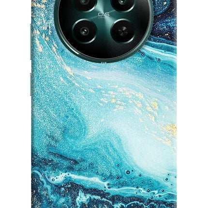 Blue Glitter Marble Realme P1 5G Hard Case Back Cover by Casekaro