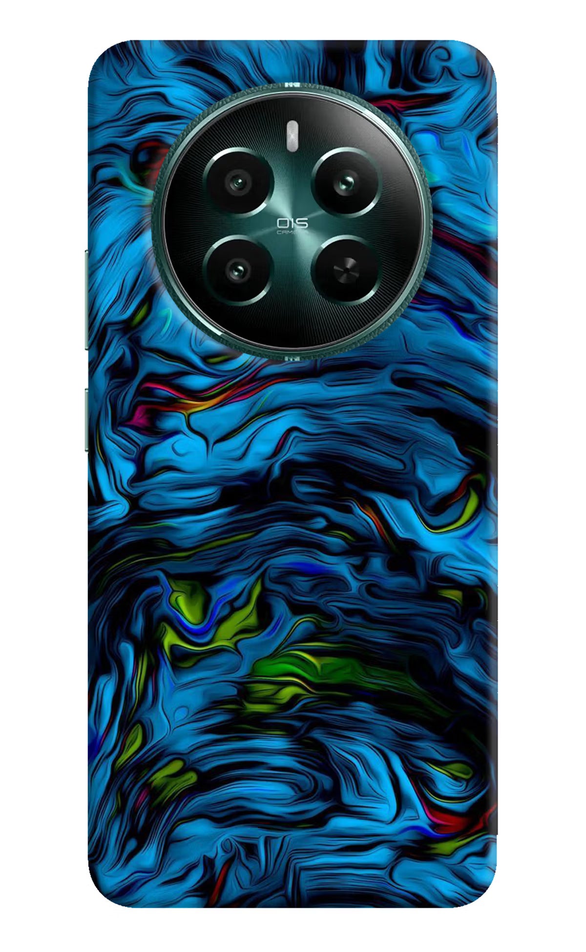 Dark Blue Abstract Realme P1 5G Hard Case Back Cover by Casekaro