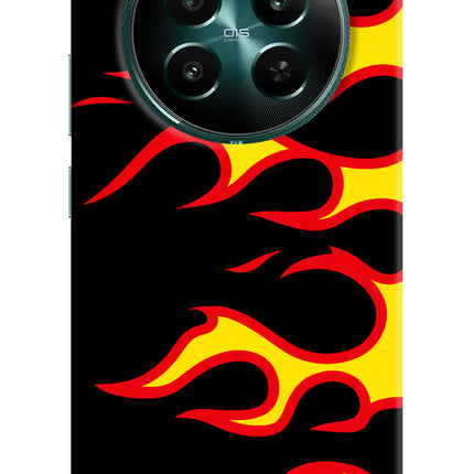 Side Sweep Flames Realme P1 5G Hard Case Back Cover by Casekaro