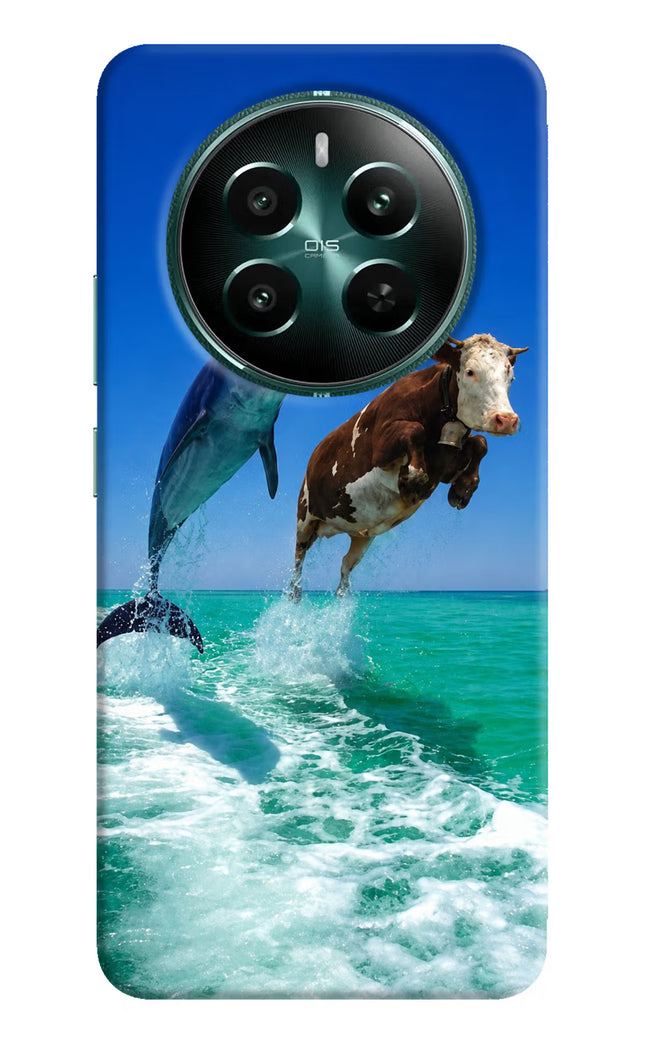Dolphin vs Cow Realme P1 5G Hard Case Back Cover by Casekaro
