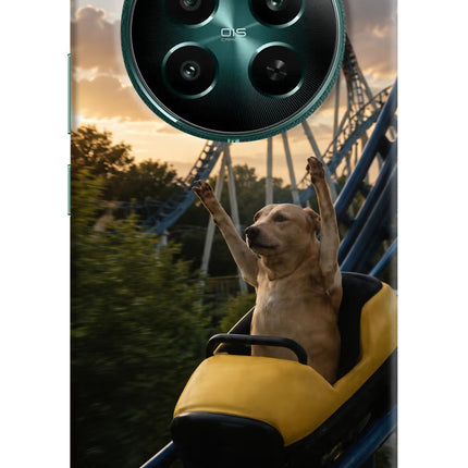 Rollercoaster Dog Realme P1 5G Hard Case Back Cover by Casekaro