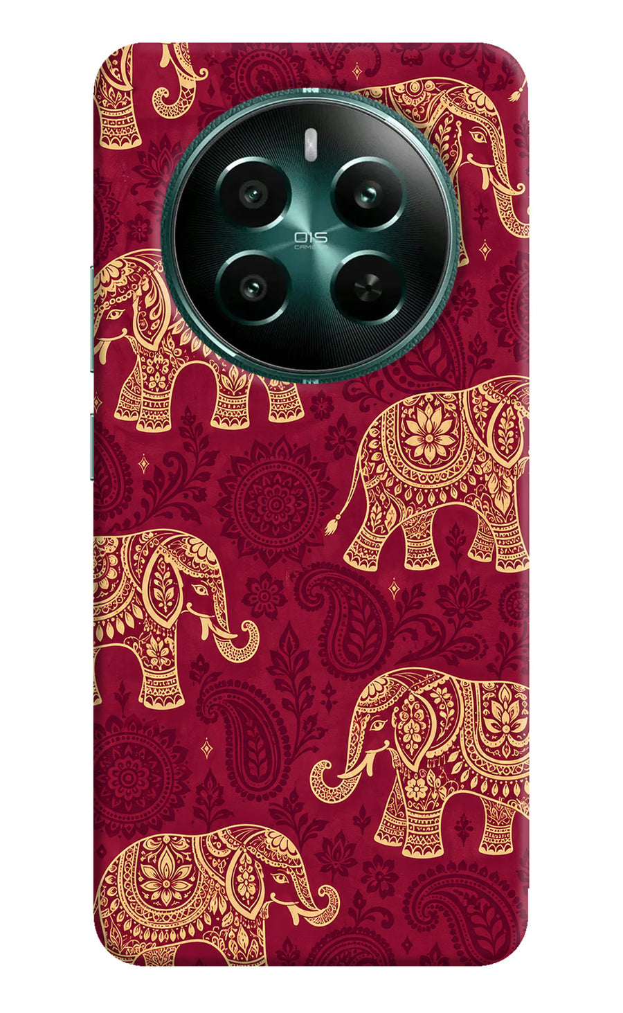 Maroon Elephant Realme P1 5G Back Cover, Hard case