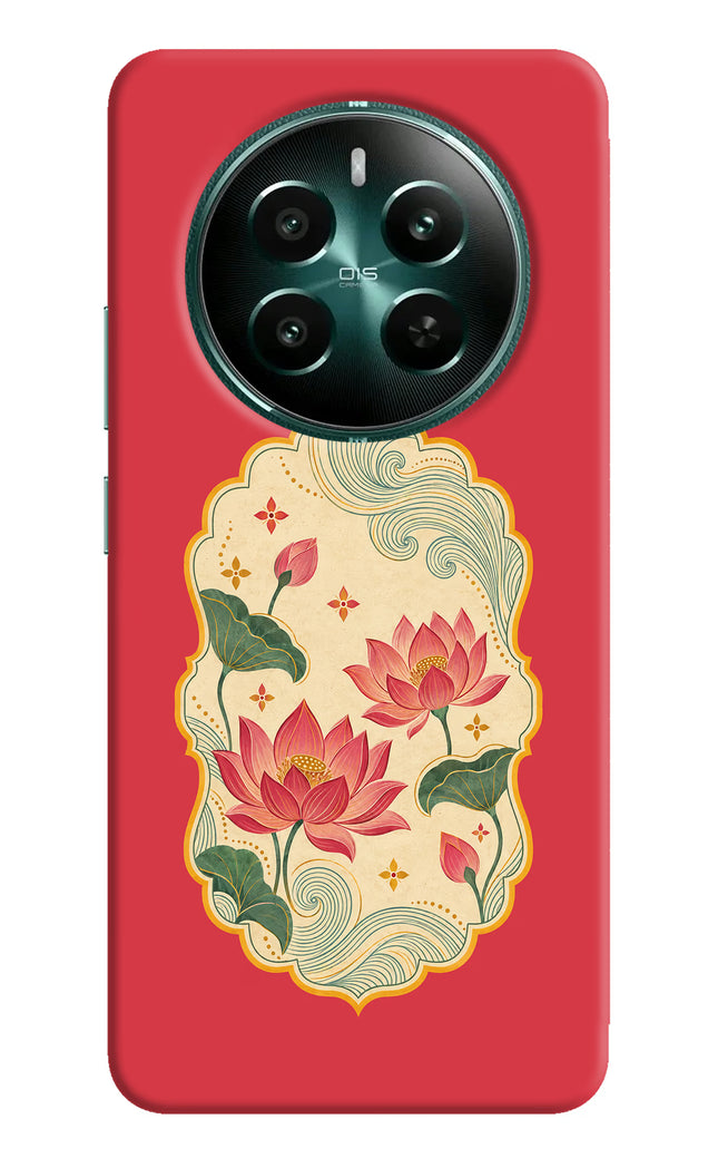 Pink Lotus Realme P1 5G Hard Case Back Cover by Casekaro