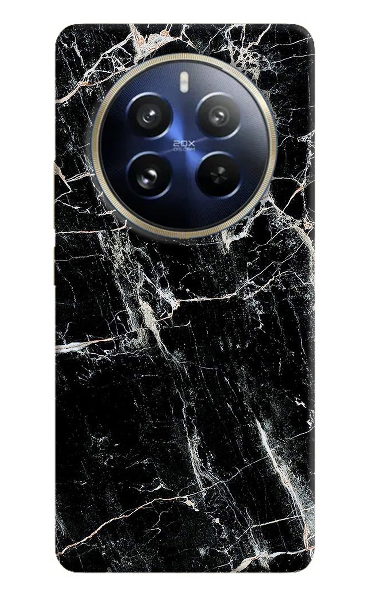 Black Marble Texture Realme P1 Pro 5G Back Cover