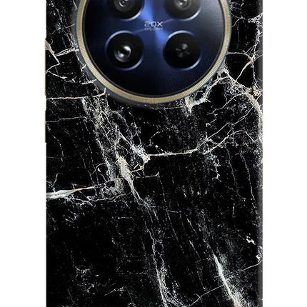Black Marble Texture Realme P1 Pro 5G Hard Case Back Cover by Casekaro