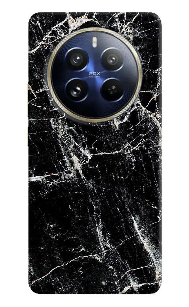 Black Marble Texture Realme P1 Pro 5G Hard Case Back Cover by Casekaro