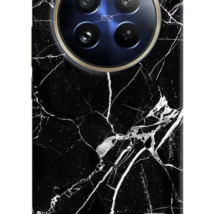 Black Marble Pattern Realme P1 Pro 5G Hard Case Back Cover by Casekaro