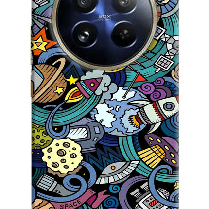 Space Abstract Realme P1 Pro 5G Hard Case Back Cover by Casekaro