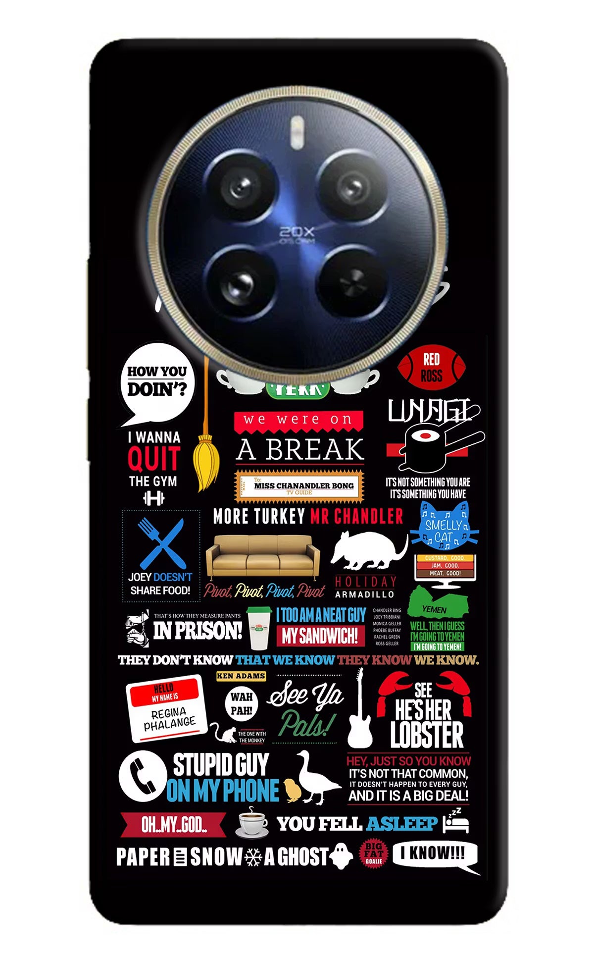 FRIENDS Realme P1 Pro 5G Hard Case Back Cover by Casekaro