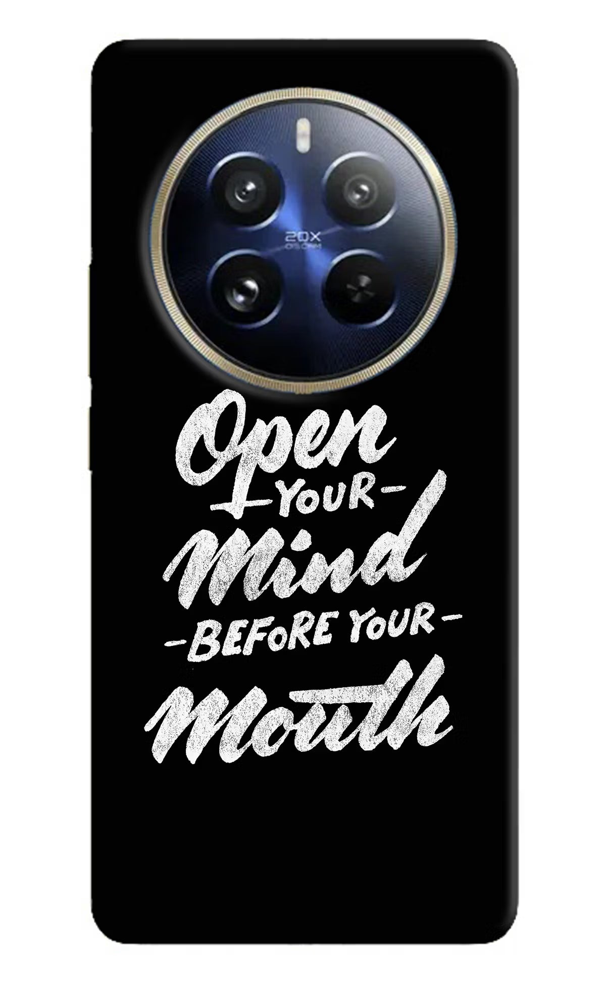 Open Your Mind Before Your Mouth Realme P1 Pro 5G Hard Case Back Cover by Casekaro