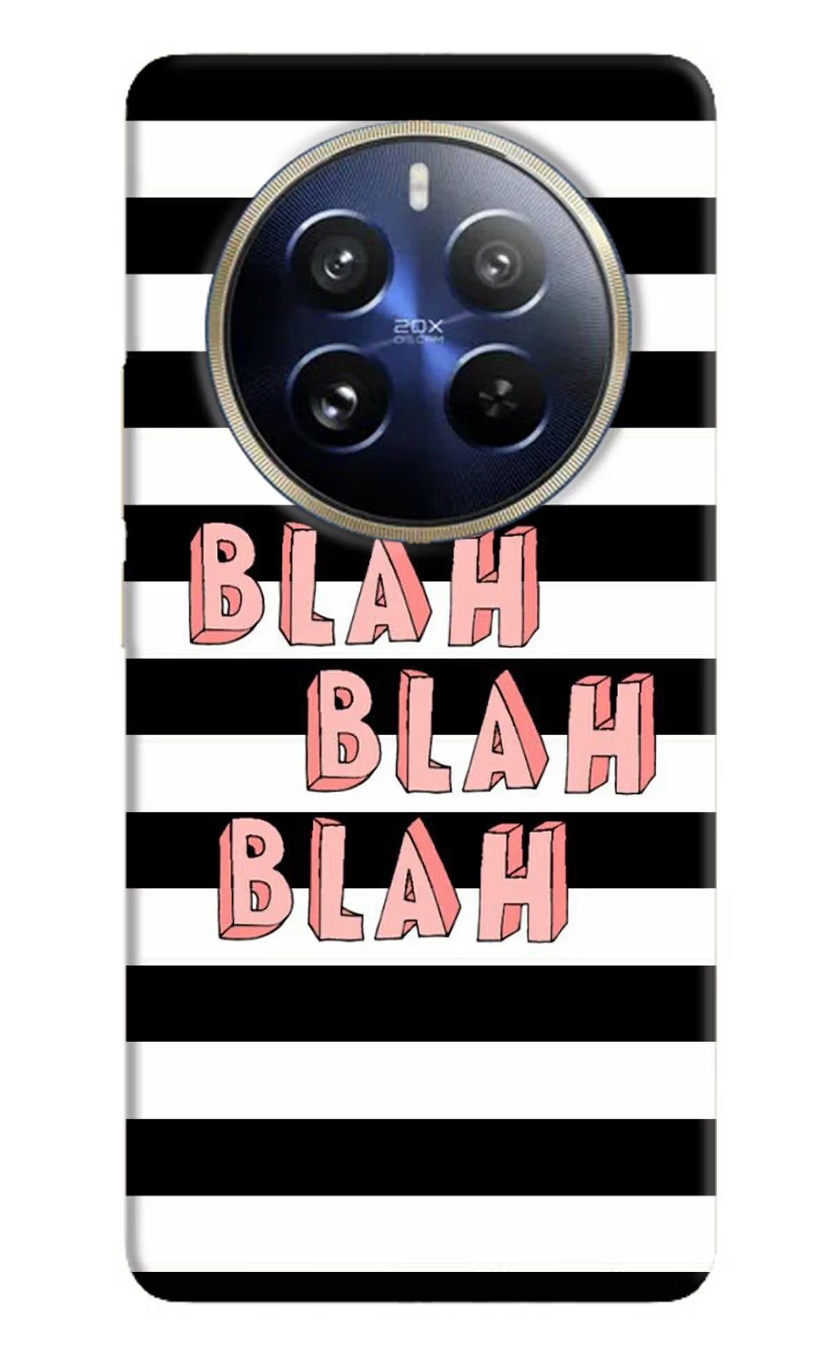 Blah Blah Blah Realme P1 Pro 5G Hard Case Back Cover by Casekaro