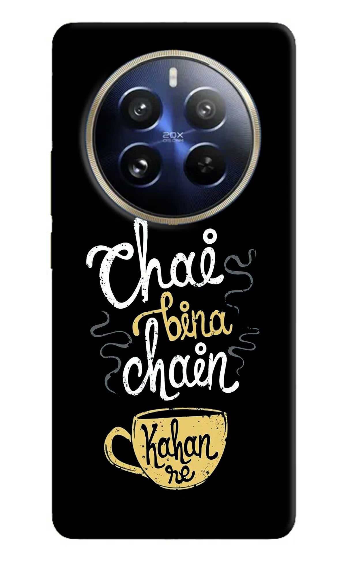 Chai Bina Chain Kaha Re Realme P1 Pro 5G Hard Case Back Cover by Casekaro