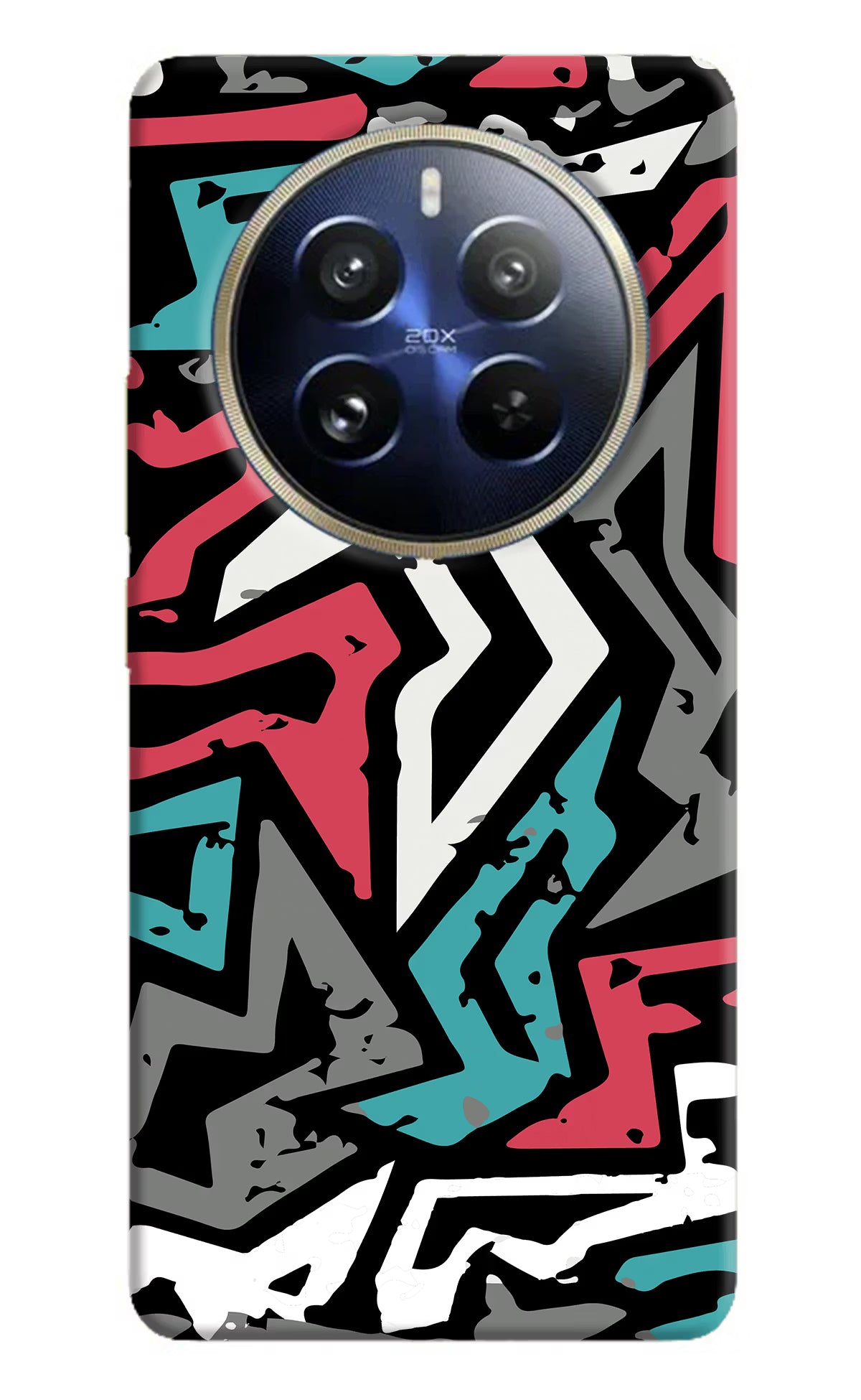 Geometric Graffiti Realme P1 Pro 5G Hard Case Back Cover by Casekaro