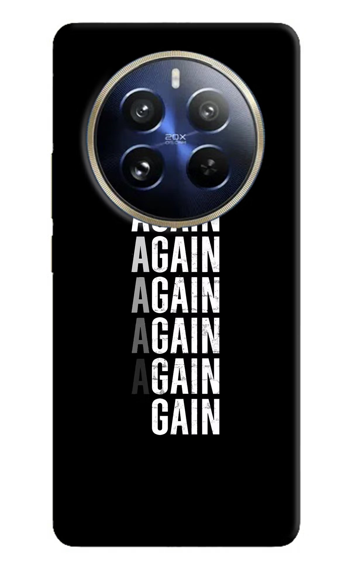 Again Again Gain Realme P1 Pro 5G Hard Case Back Cover by Casekaro