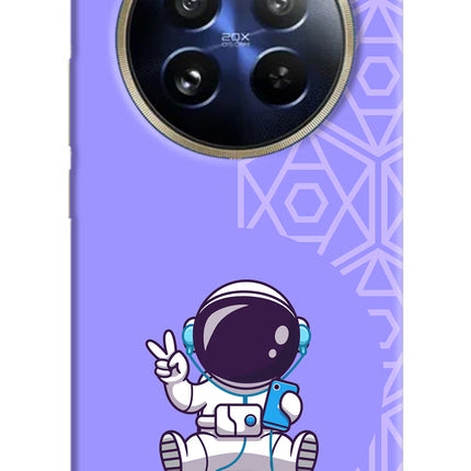 Cute Astronaut Chilling Realme P1 Pro 5G Hard Case Back Cover by Casekaro