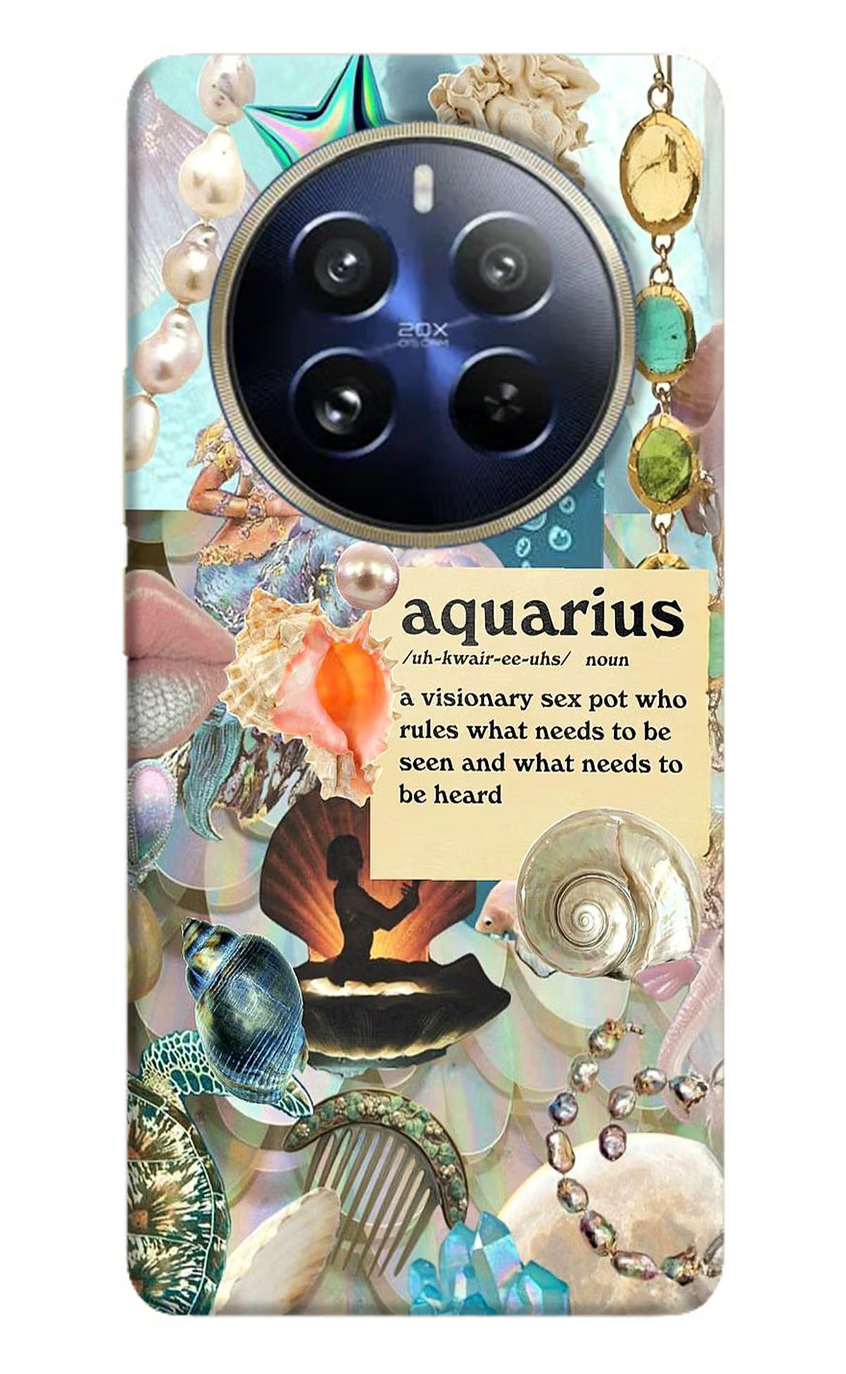 Aquarius Zodiac Realme P1 Pro 5G Hard Case Back Cover by Casekaro