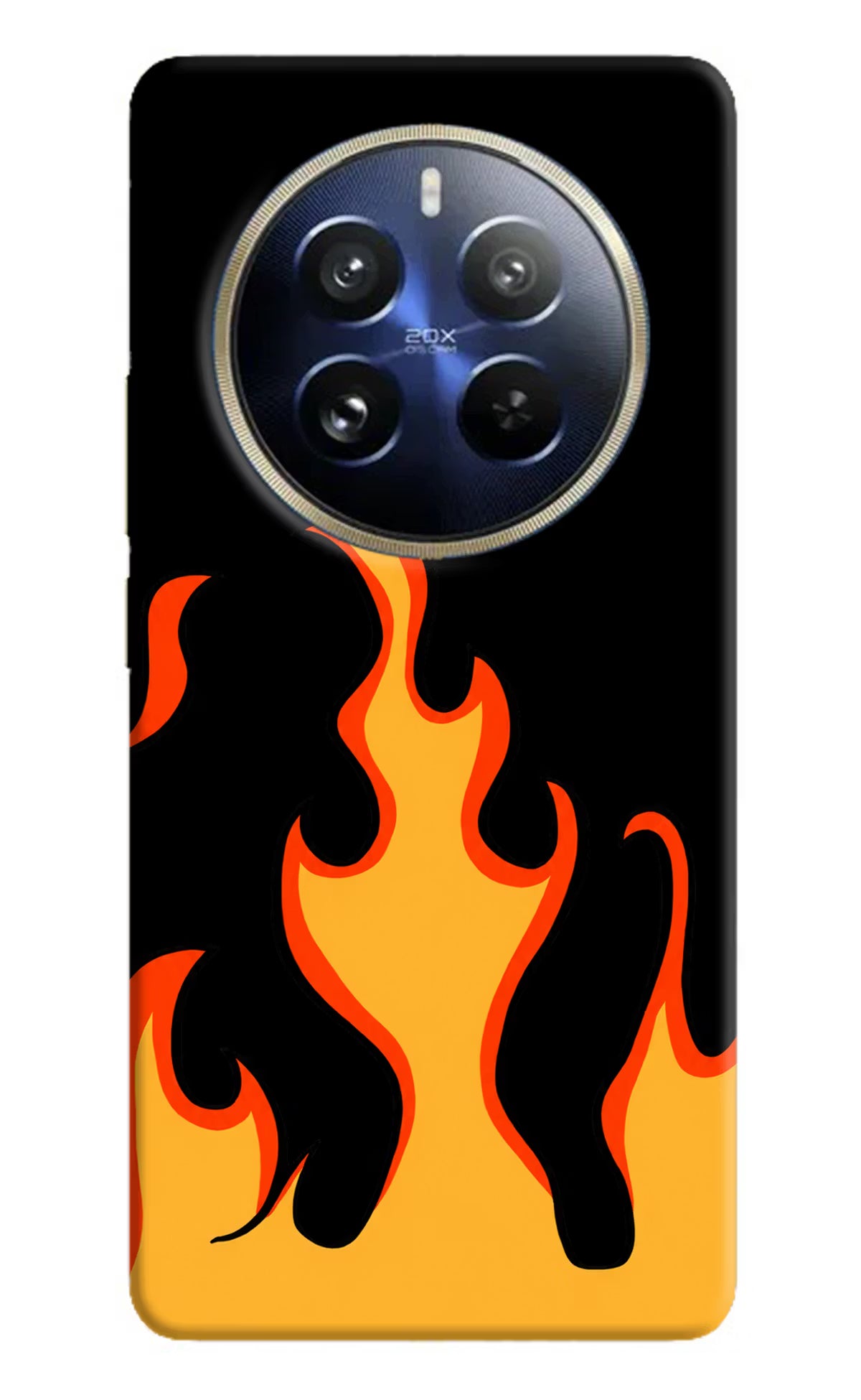 Fired Up – Black Realme P1 Pro 5G Hard Case Back Cover by Casekaro