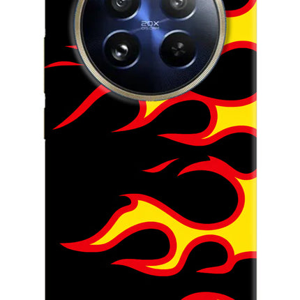 Side Sweep Flames Realme P1 Pro 5G Hard Case Back Cover by Casekaro