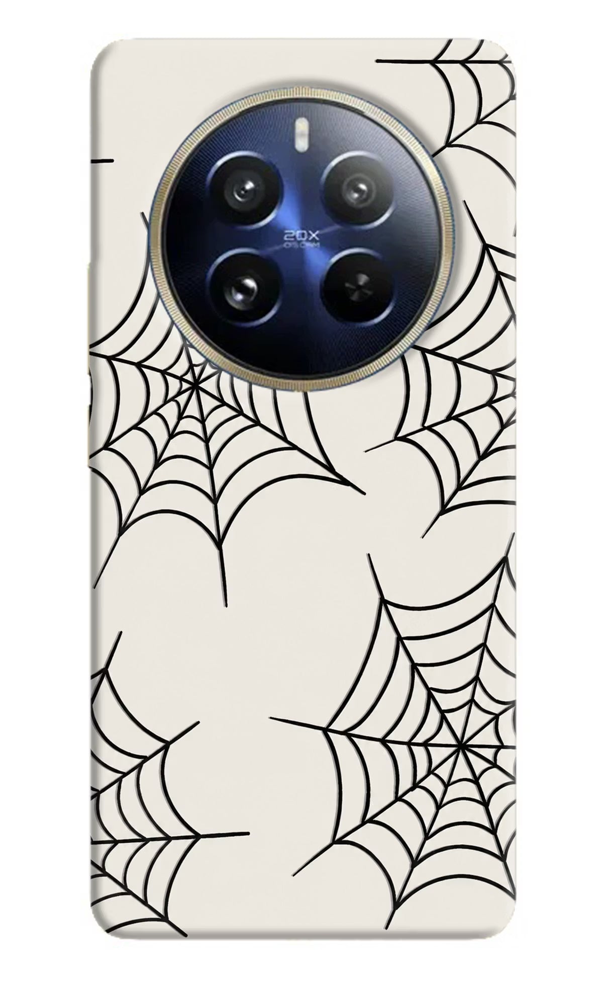 Spider Web Realme P1 Pro 5G Hard Case Back Cover by Casekaro