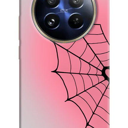 Pink Web Realme P1 Pro 5G Hard Case Back Cover by Casekaro