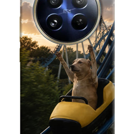 Rollercoaster Dog Realme P1 Pro 5G Hard Case Back Cover by Casekaro