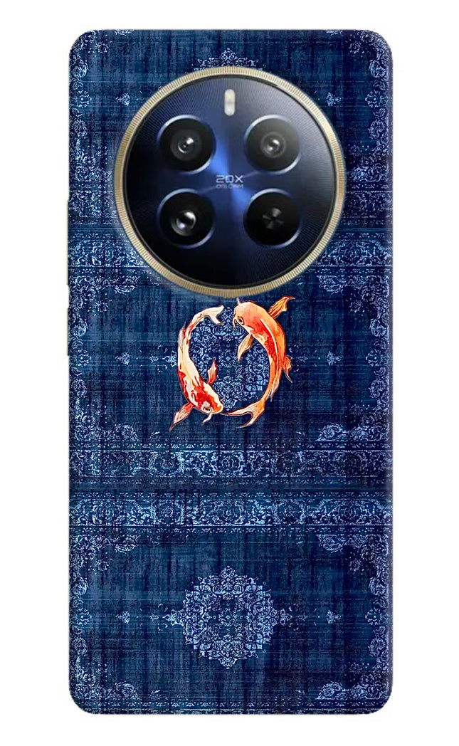 Koi Blue Realme P1 Pro 5G Hard Case Back Cover by Casekaro