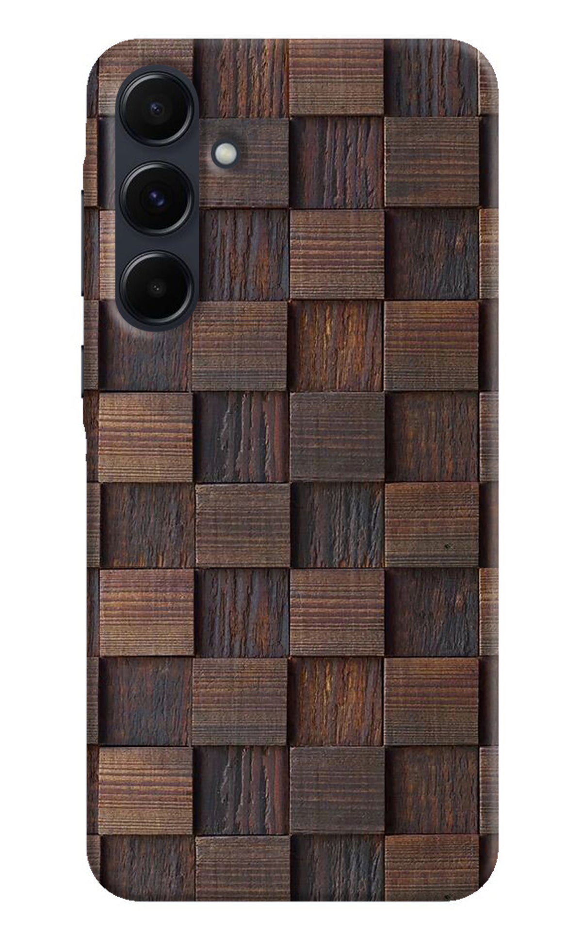 Wooden Cube Design Samsung A35 5G Back Cover